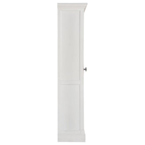 CoasterElevations - Tammi - 2-Door Tall Cabinet - Antique White And Brown - 5th Avenue Furniture