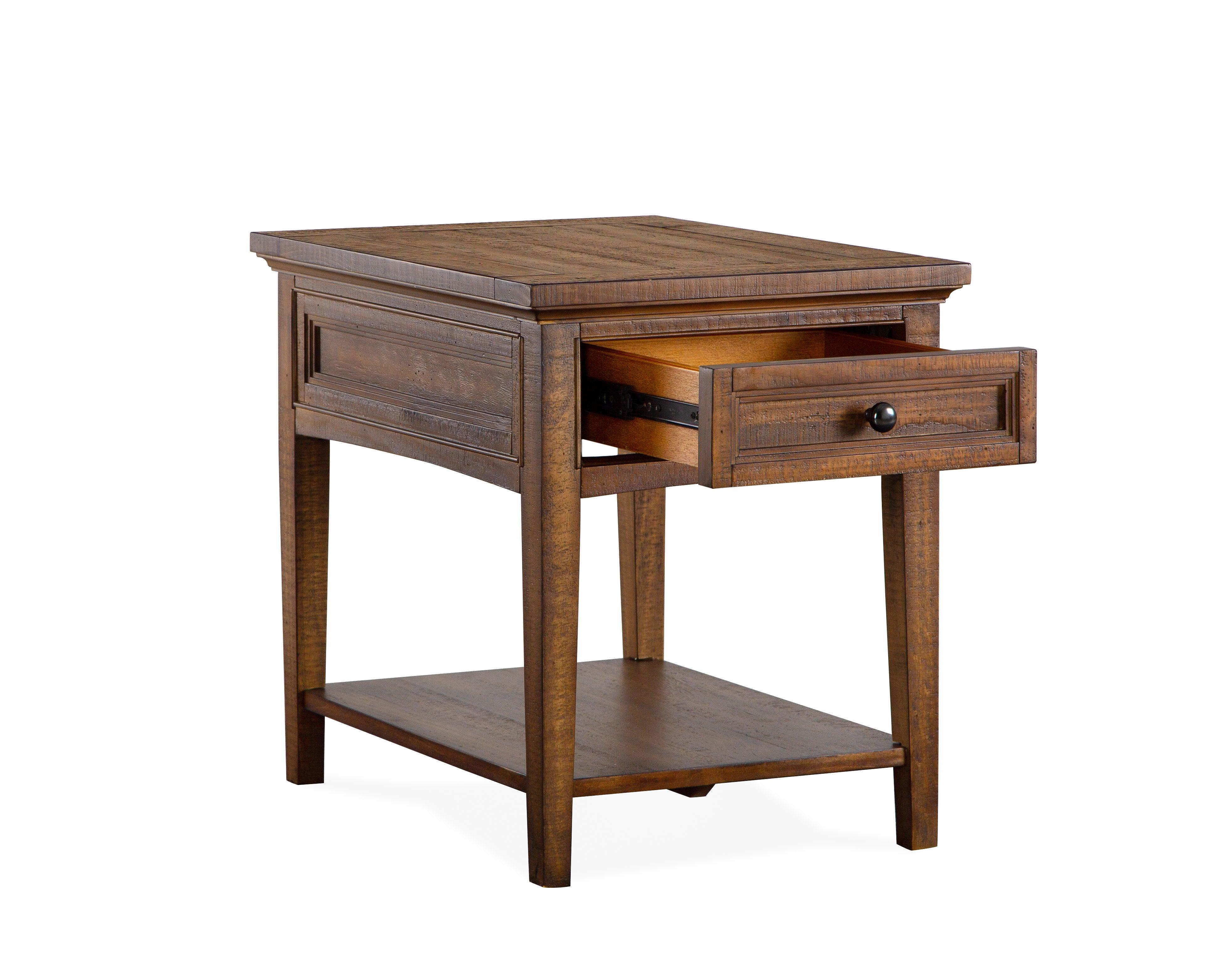 Magnussen Furniture - Bay Creek - Rectangular End Table - Toasted Nutmeg - 5th Avenue Furniture