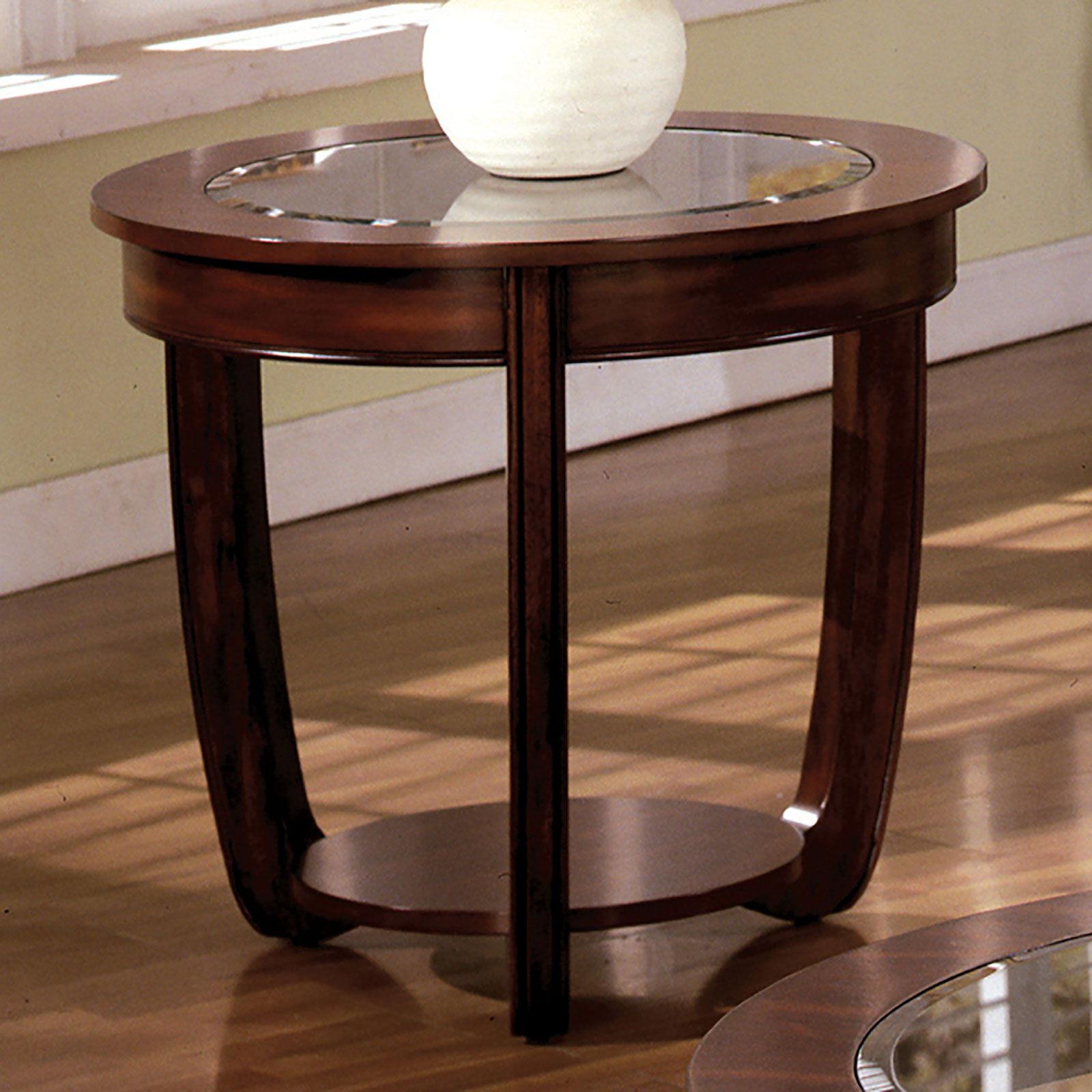 Furniture of America - Crystal Falls - End Table - Dark Cherry - 5th Avenue Furniture