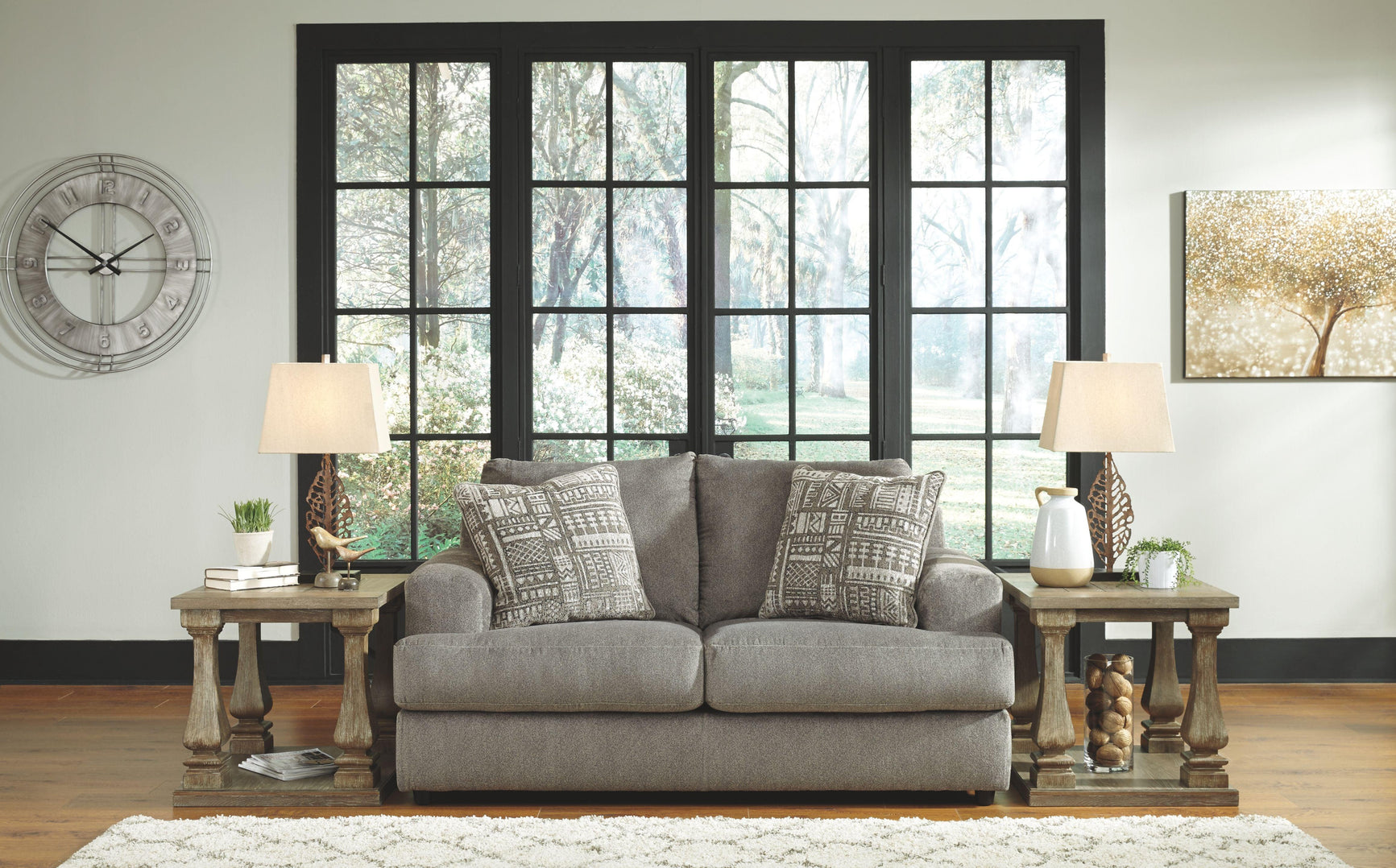 Ashley Furniture - Soletren - Stationary Loveseat - 5th Avenue Furniture