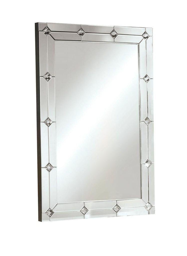 ACME - Hessa - Wall Decor - Mirrored & Faux Rhinestones - 5th Avenue Furniture