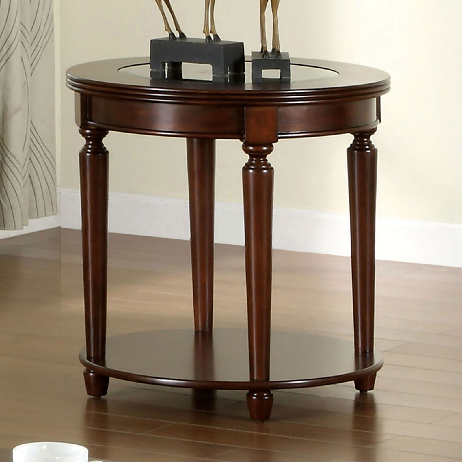 Granvia - End Table - Dark Cherry - 5th Avenue Furniture