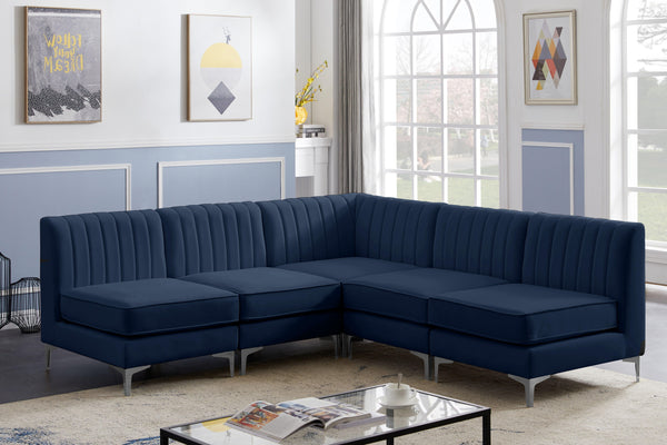 Meridian Furniture - Alina - 5 Pc. Sectional - 5th Avenue Furniture