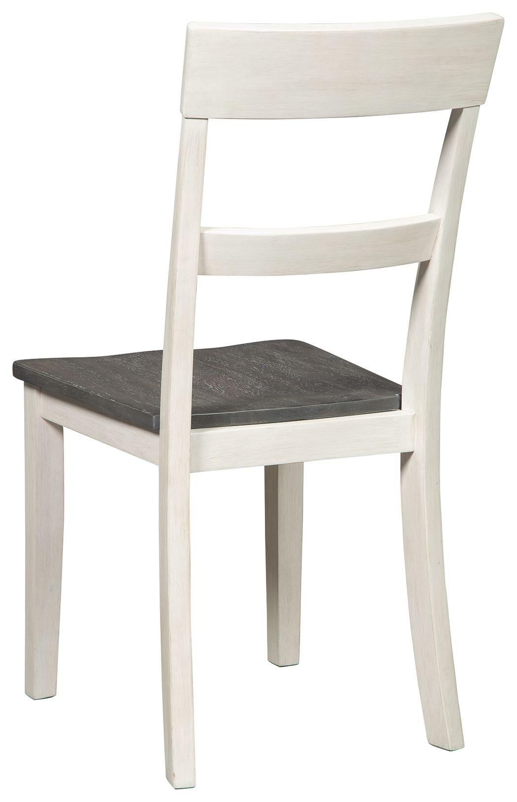 Signature Design by Ashley® - Nelling - White / Brown / Beige - Dining Room Side Chair (Set of 2) - 5th Avenue Furniture