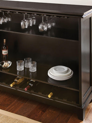 Steve Silver Furniture - Garcia - Silverstone Top Counter - Dark Brown - 5th Avenue Furniture