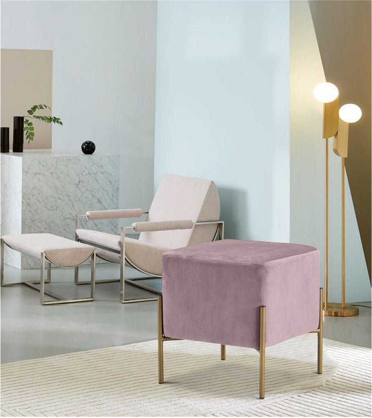 Meridian Furniture - Isla - Stool Ottoman - 5th Avenue Furniture