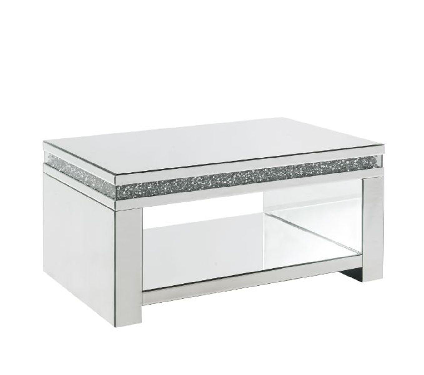 ACME - Noralie - Coffee Table - Mirrored - 5th Avenue Furniture