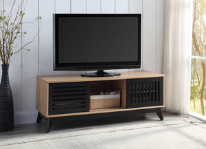 ACME - Gamaliel - TV Stand - Oak & Espresso Finish - 5th Avenue Furniture