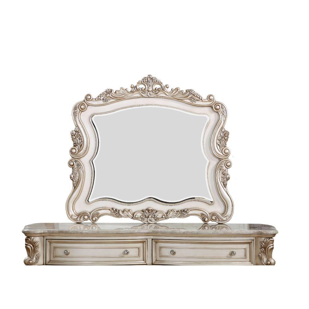 ACME - Gorsedd - Mirror - Antique White - 5th Avenue Furniture