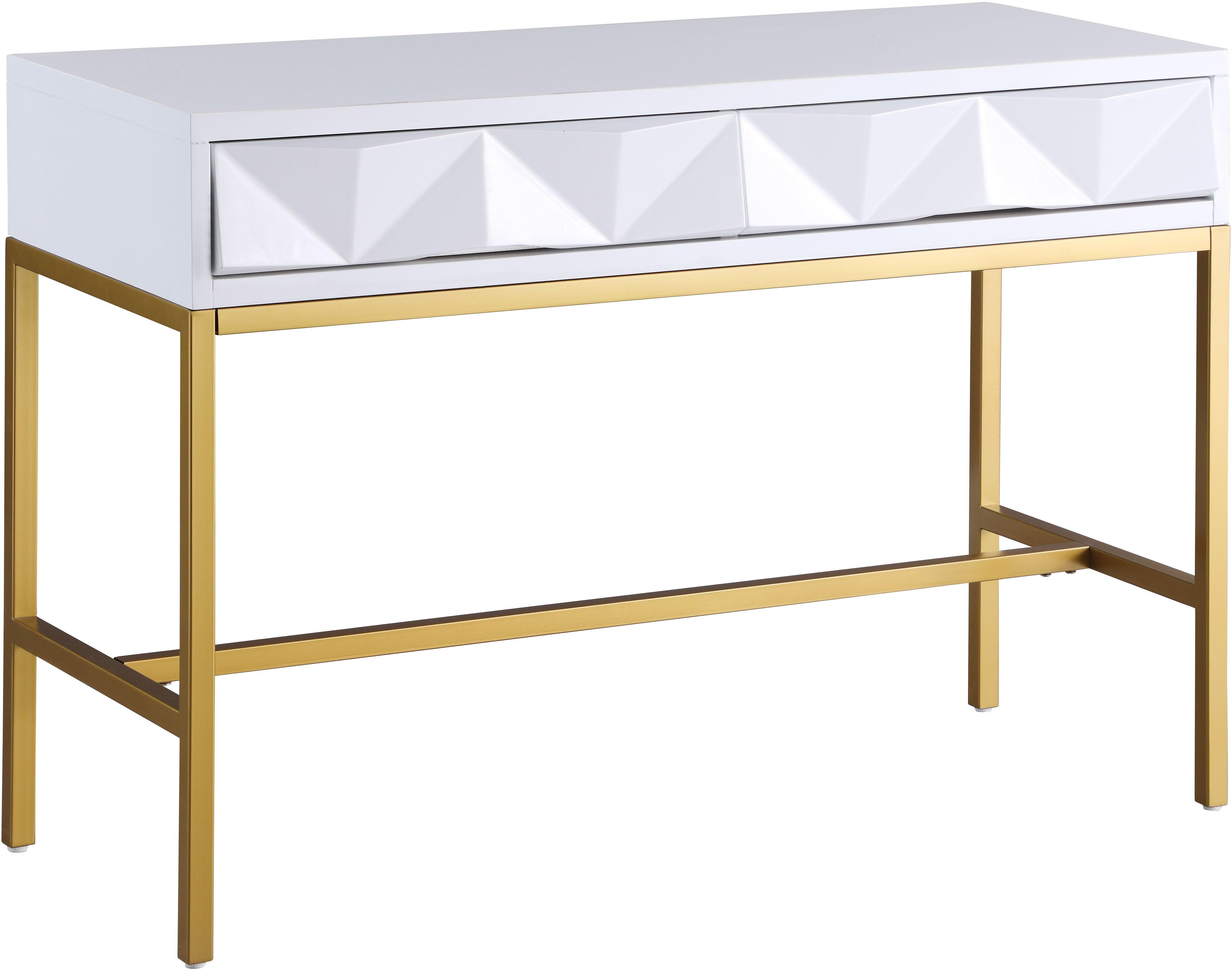 Meridian Furniture - Pandora - Console Table - White - 5th Avenue Furniture