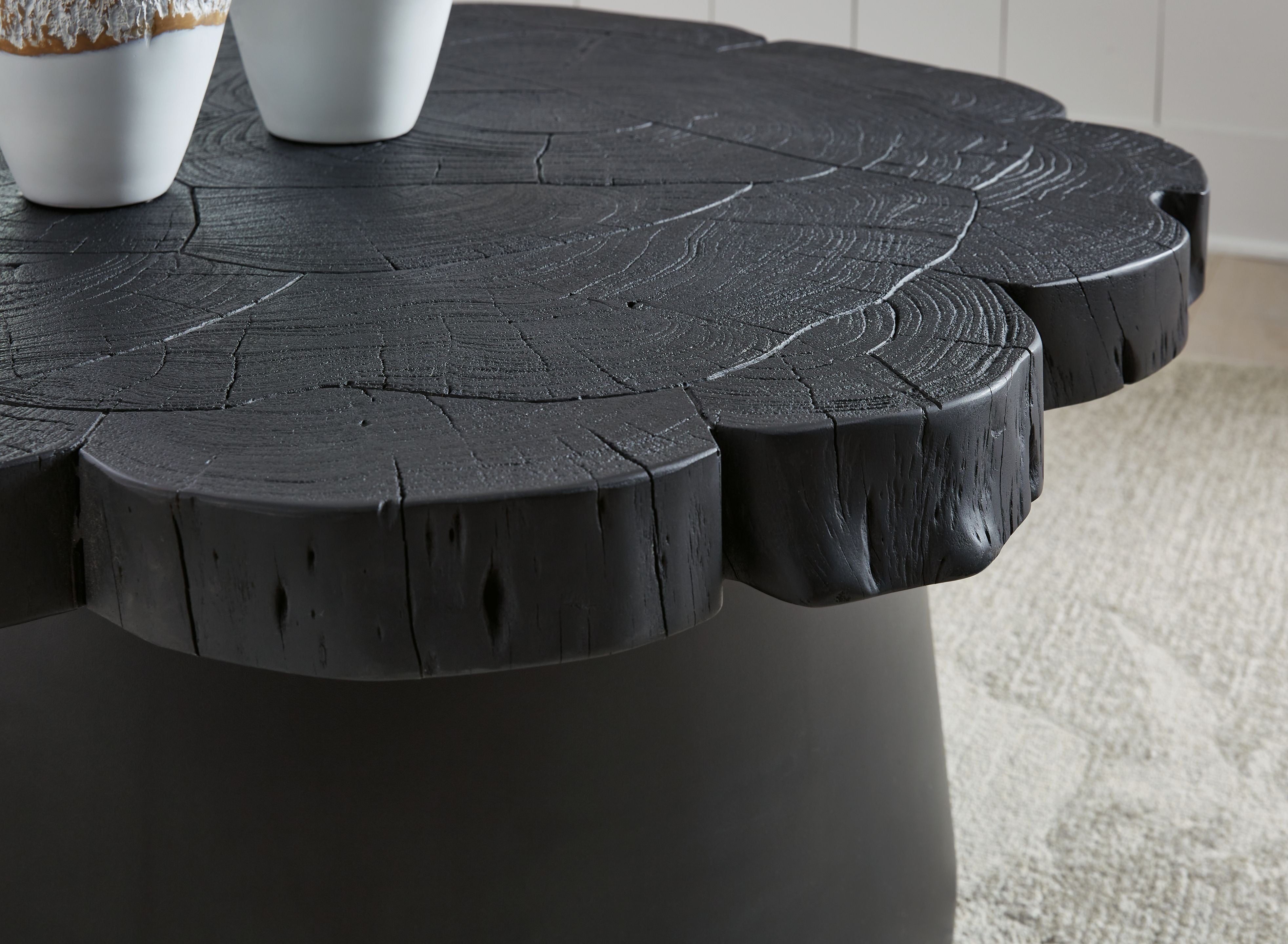 Wimbell - Black - Round Cocktail Table - 5th Avenue Furniture