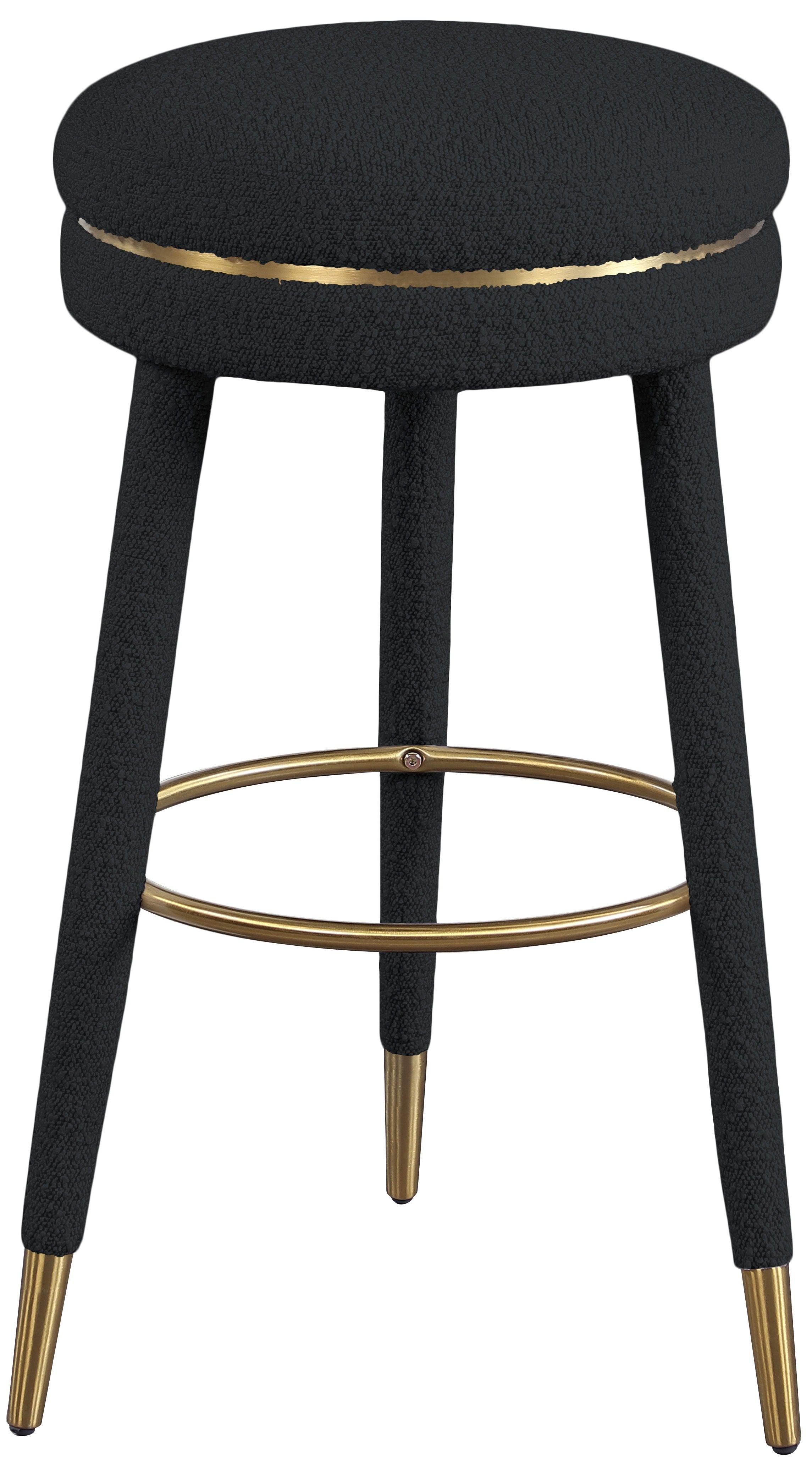 Meridian Furniture - Coral - Bar Stool - Black - 5th Avenue Furniture