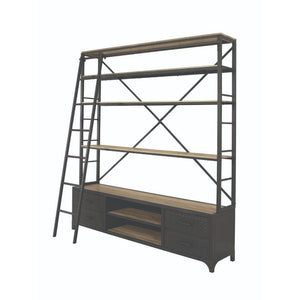 ACME - Actaki - Bookshelf & Ladder - 5th Avenue Furniture