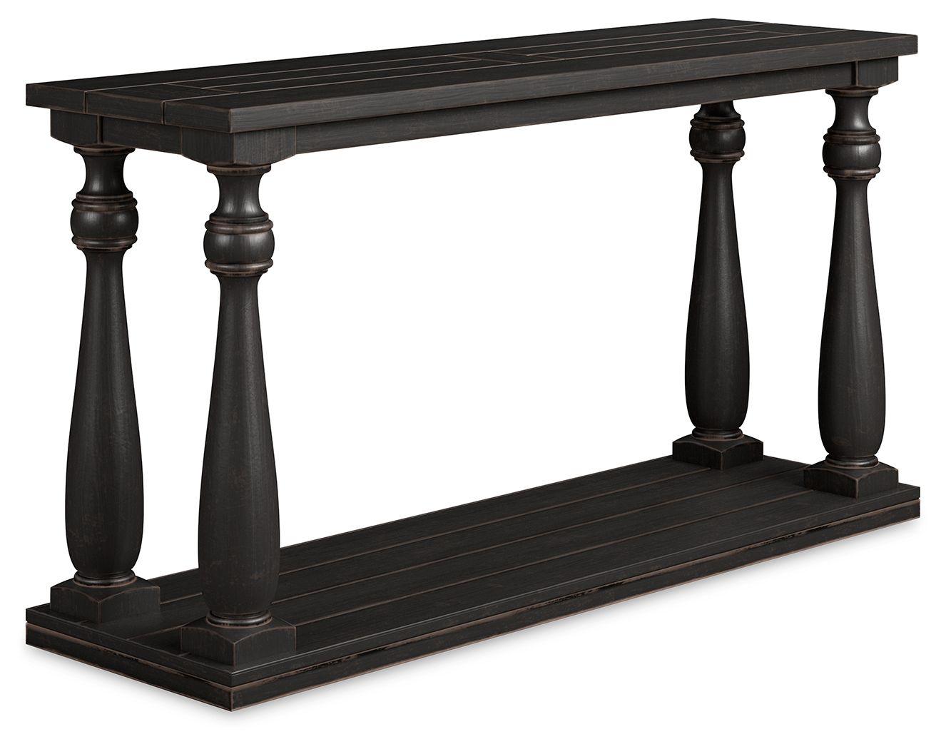 Ashley Furniture - Mallacar - Black - Sofa Table - 5th Avenue Furniture