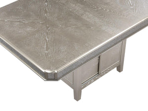 Crown Mark - Klina - Counter Height Table (1 X 12 Leaf) - Pearl Silver - 5th Avenue Furniture