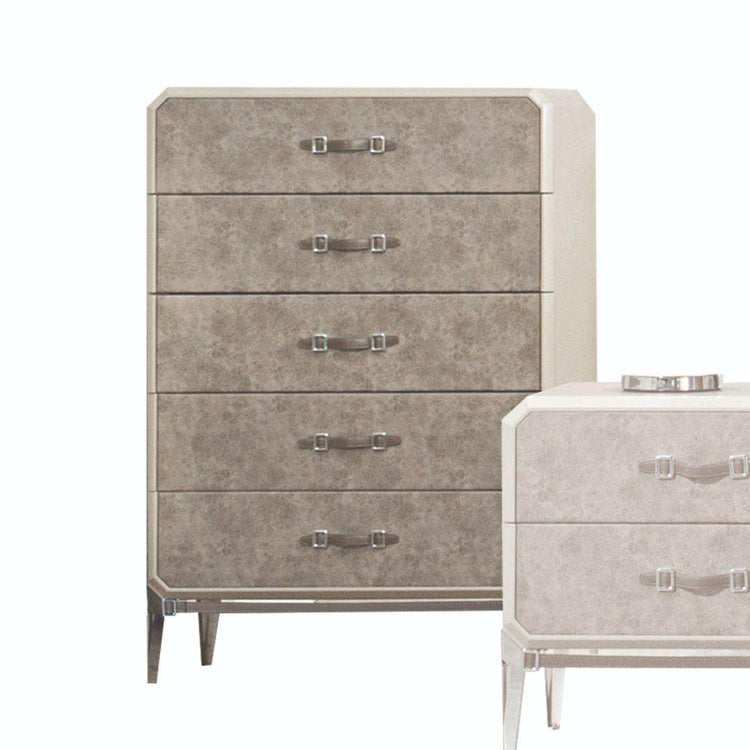 ACME - Kordal - Chest - Vintage Beige PU - 5th Avenue Furniture