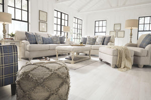 Ashley Furniture - Traemore - Linen - Ottoman - 5th Avenue Furniture
