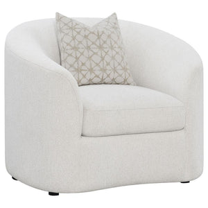 CoasterEssence - Rainn - Upholstered Tight Back Chair - Latte - 5th Avenue Furniture