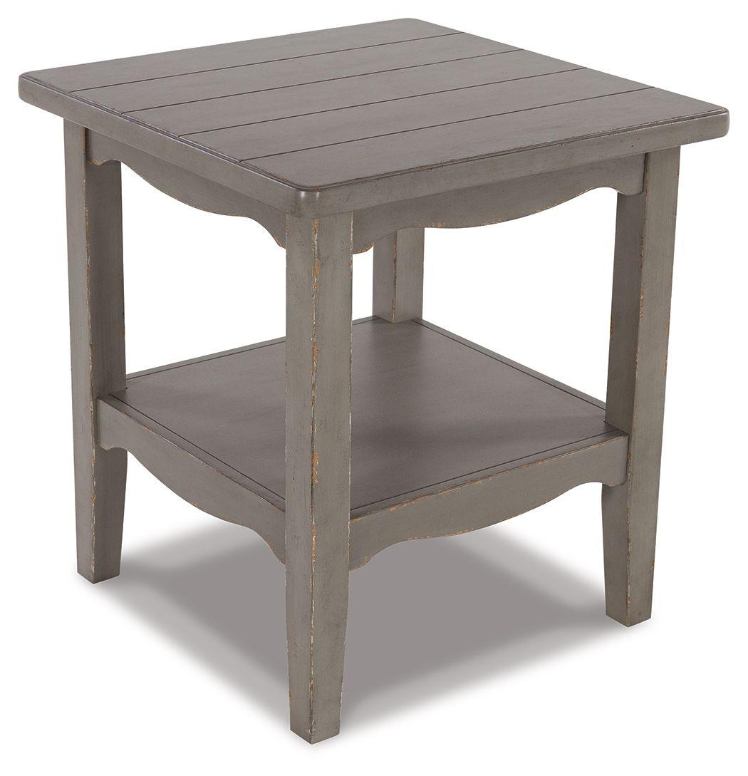 Signature Design by Ashley® - Charina - Antique Gray - Square End Table - 5th Avenue Furniture