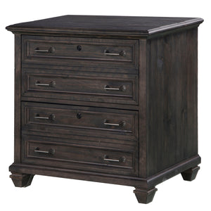 Magnussen Furniture - Sutton Place - Lateral File - Weathered Charcoal - 5th Avenue Furniture