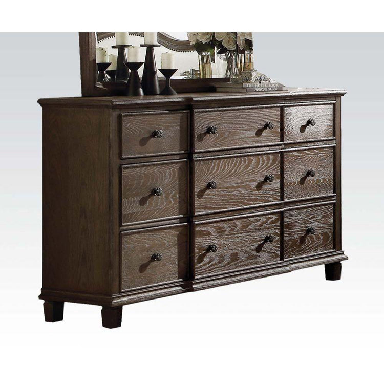 ACME - Baudouin - Dresser - Weathered Oak - 5th Avenue Furniture