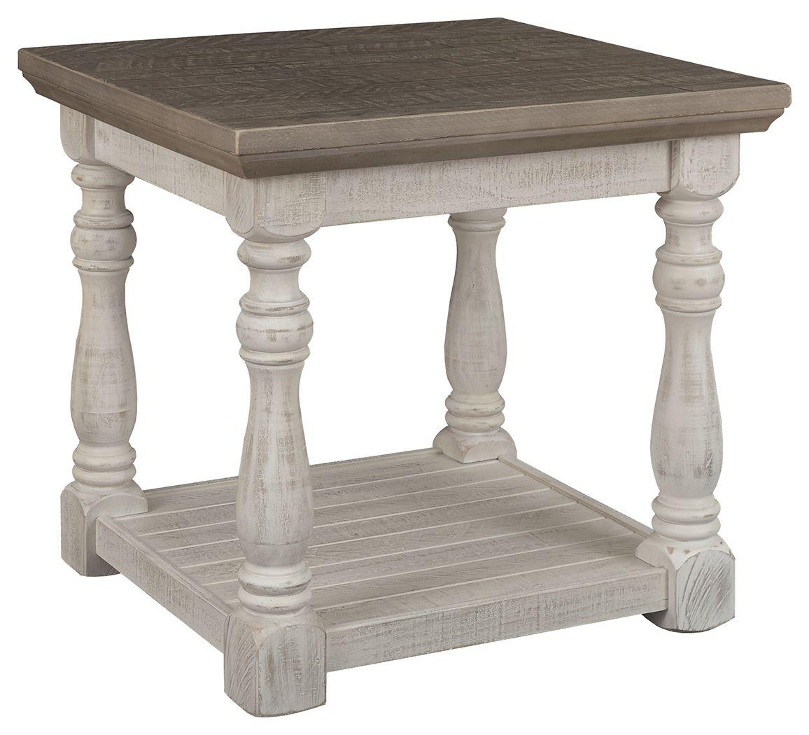 Ashley Furniture - Havalance - Gray / White - Rectangular End Table - 5th Avenue Furniture