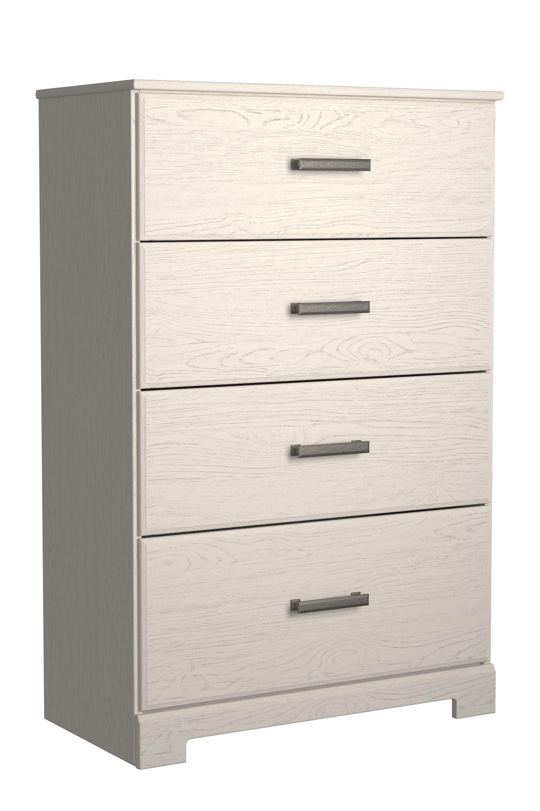 Ashley Furniture - Stelsie - White - Four Drawer Chest - 5th Avenue Furniture