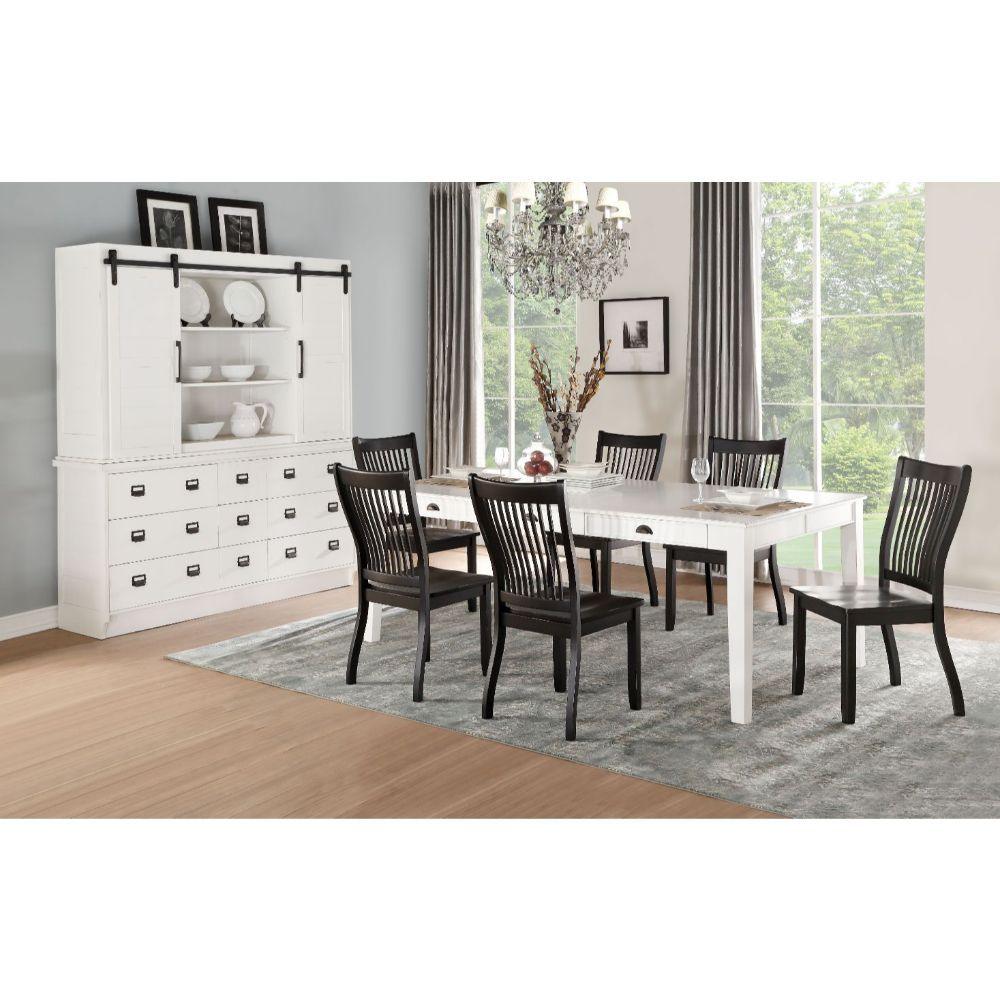 ACME - Renske - Dining Table - Antique White - 5th Avenue Furniture
