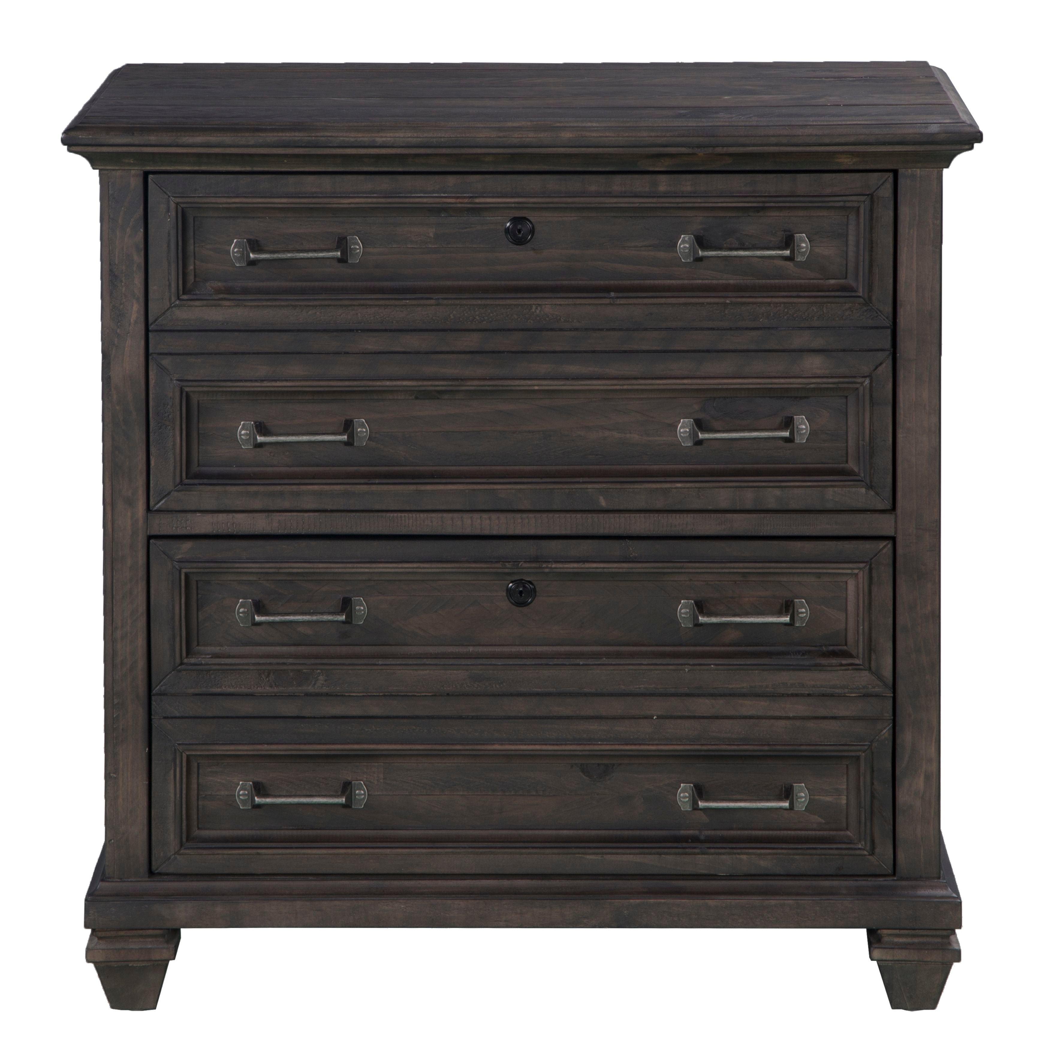 Magnussen Furniture - Sutton Place - Lateral File - Weathered Charcoal - 5th Avenue Furniture