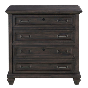 Magnussen Furniture - Sutton Place - Lateral File - Weathered Charcoal - 5th Avenue Furniture