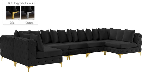 Meridian Furniture - Tremblay - Modular Sectional 8 Piece - Black - 5th Avenue Furniture