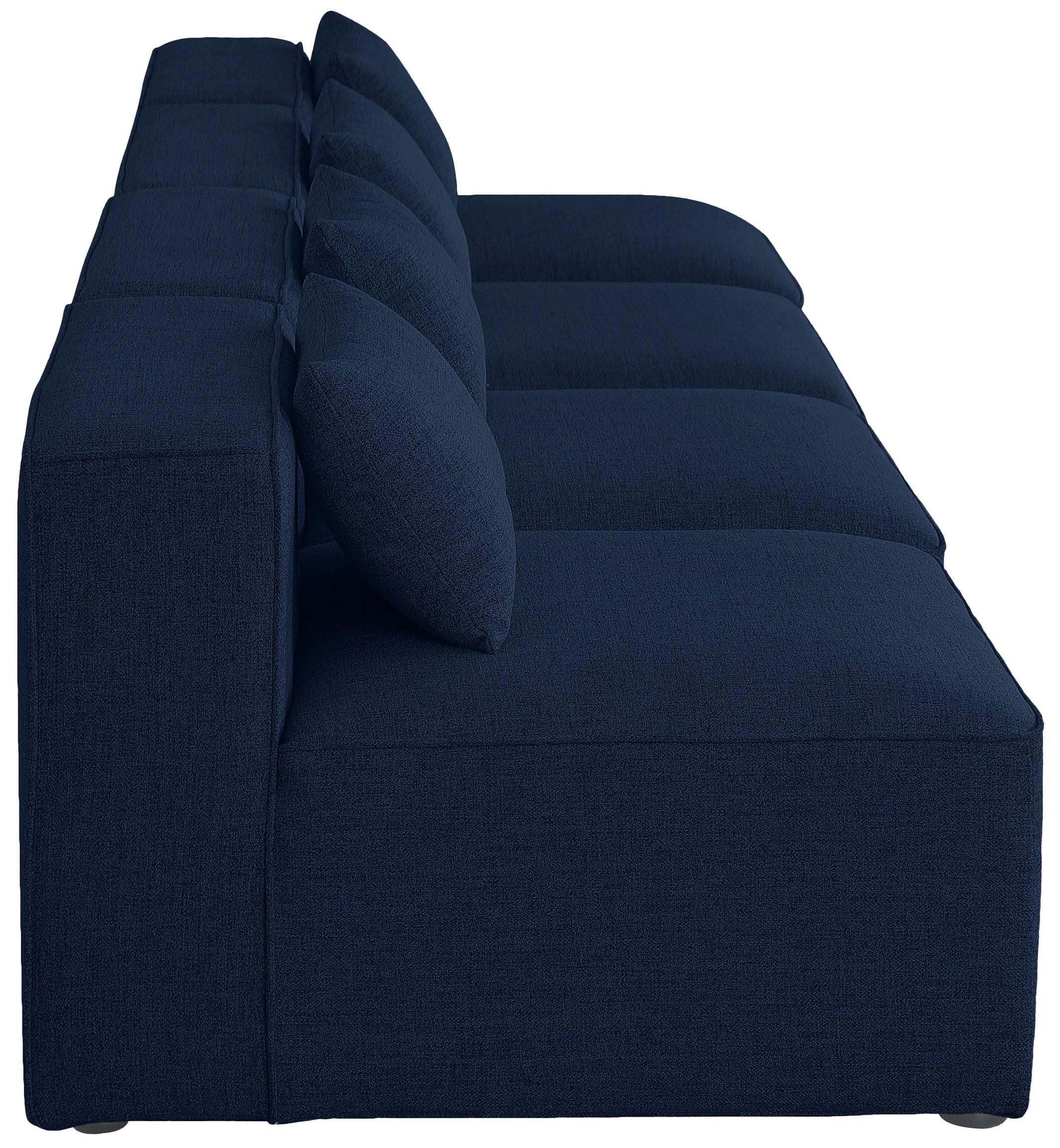 Meridian Furniture - Cube - Modular Sofa Armless 4 Seats - 5th Avenue Furniture