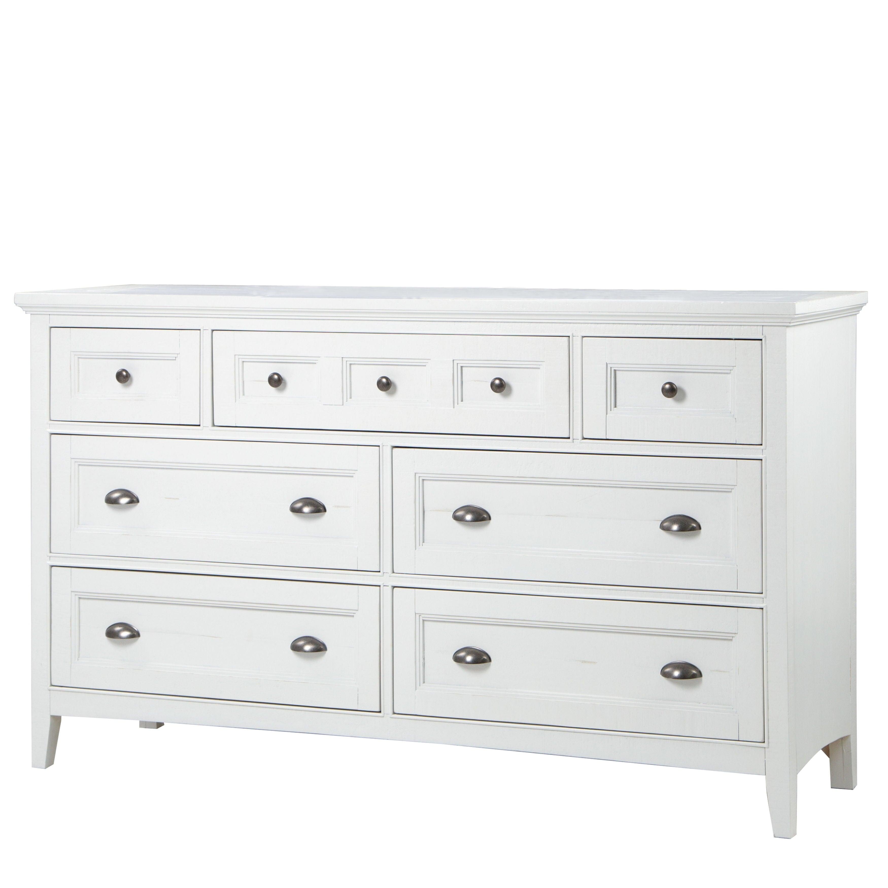 Magnussen Furniture - Heron Cove - Drawer Dresser - Chalk White - 5th Avenue Furniture