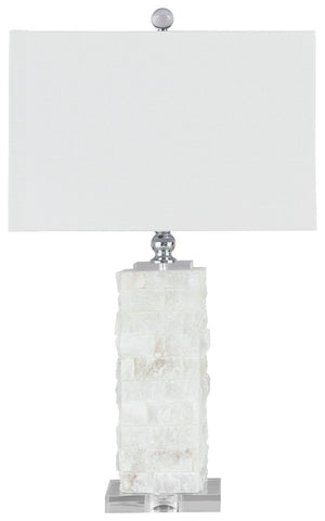 Ashley Furniture - Malise - White - Alabaster Table Lamp - 5th Avenue Furniture