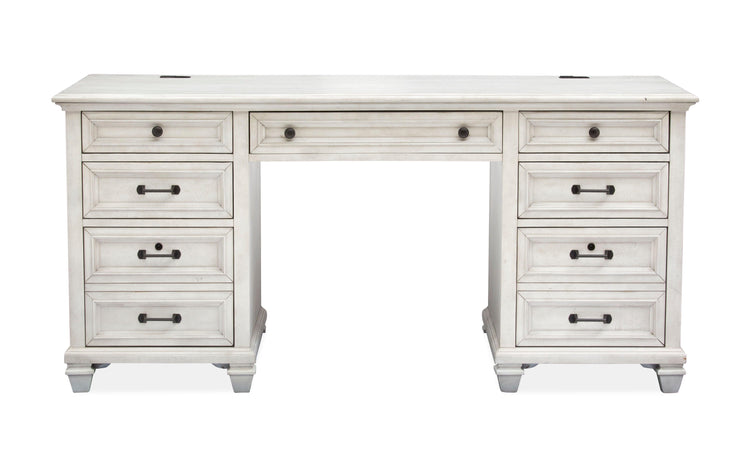 Magnussen Furniture - Newport - Executive Desk - Alabaster - 5th Avenue Furniture