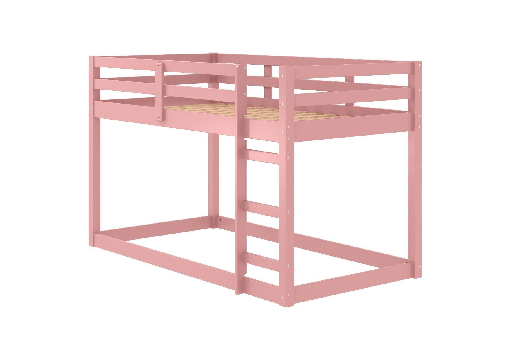 ACME - Gaston II - Twin Loft Bed - Pink Finish - 5th Avenue Furniture