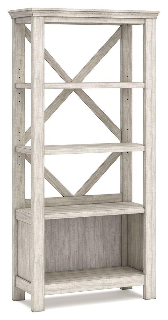 Ashley Furniture - Carynhurst - Whitewash - Large Bookcase - 5th Avenue Furniture