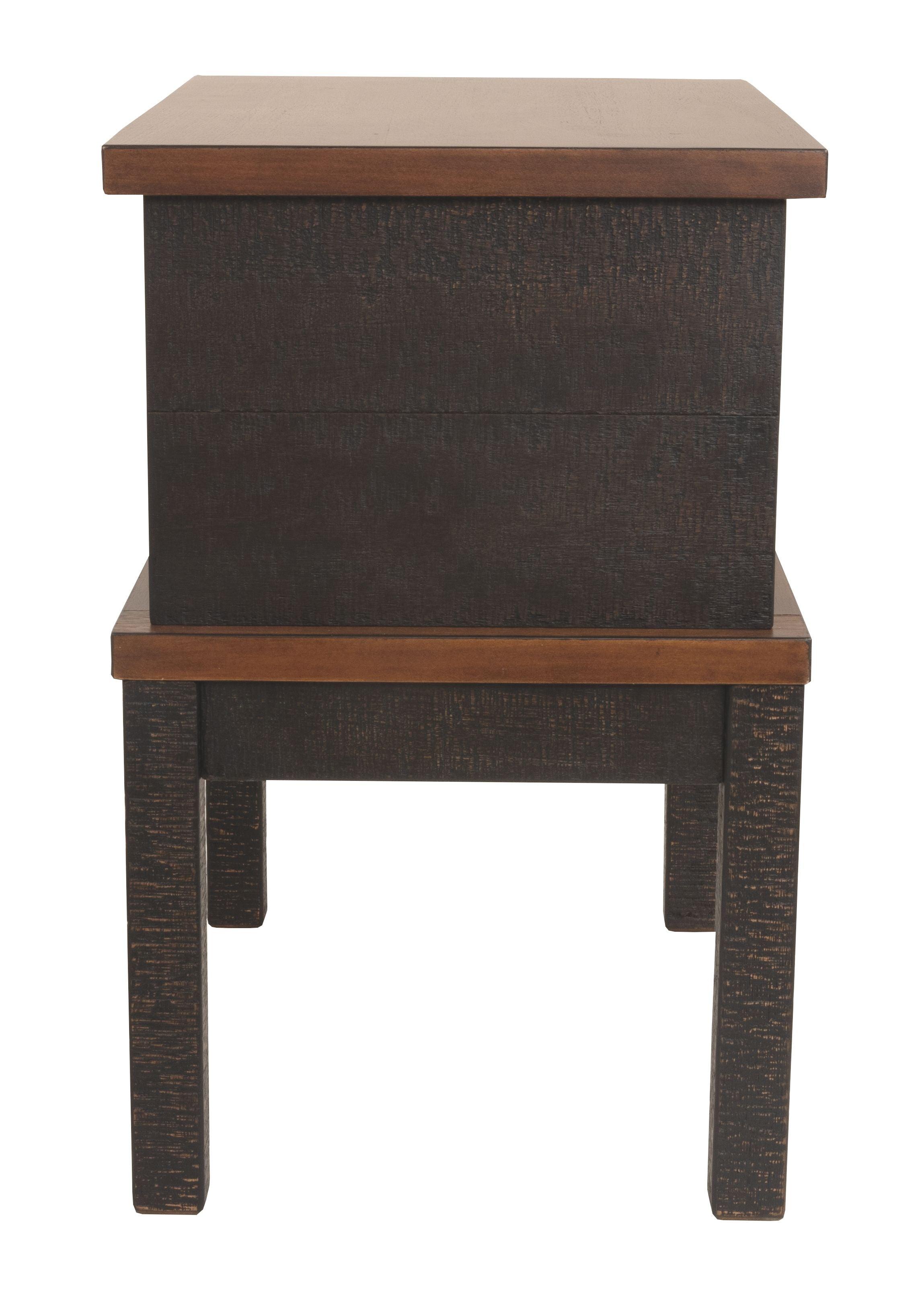 Ashley Furniture - Stanah - Brown / Beige - Chair Side End Table - 5th Avenue Furniture