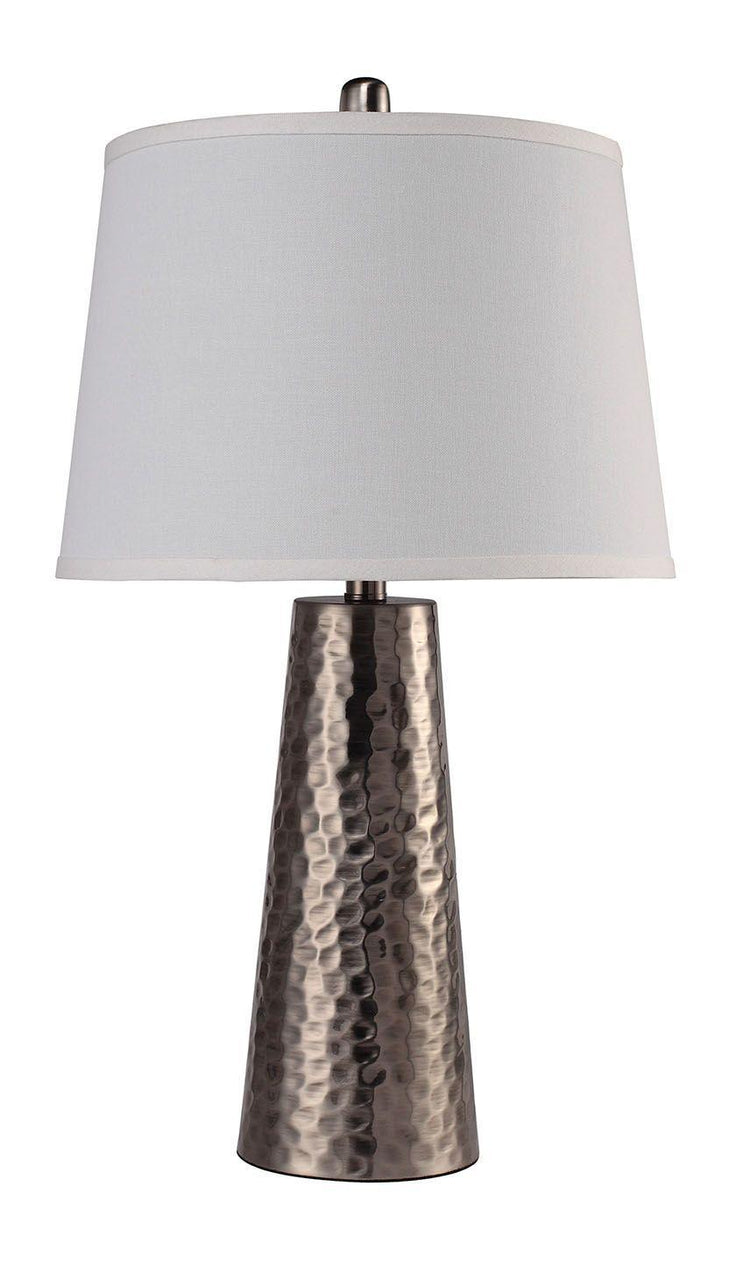 ACME - Piapot - Table Lamp - White & Antique Brass - 5th Avenue Furniture