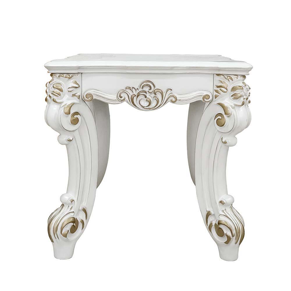 ACME - Vendom II - End Table - Antique Pearl Finish - 5th Avenue Furniture