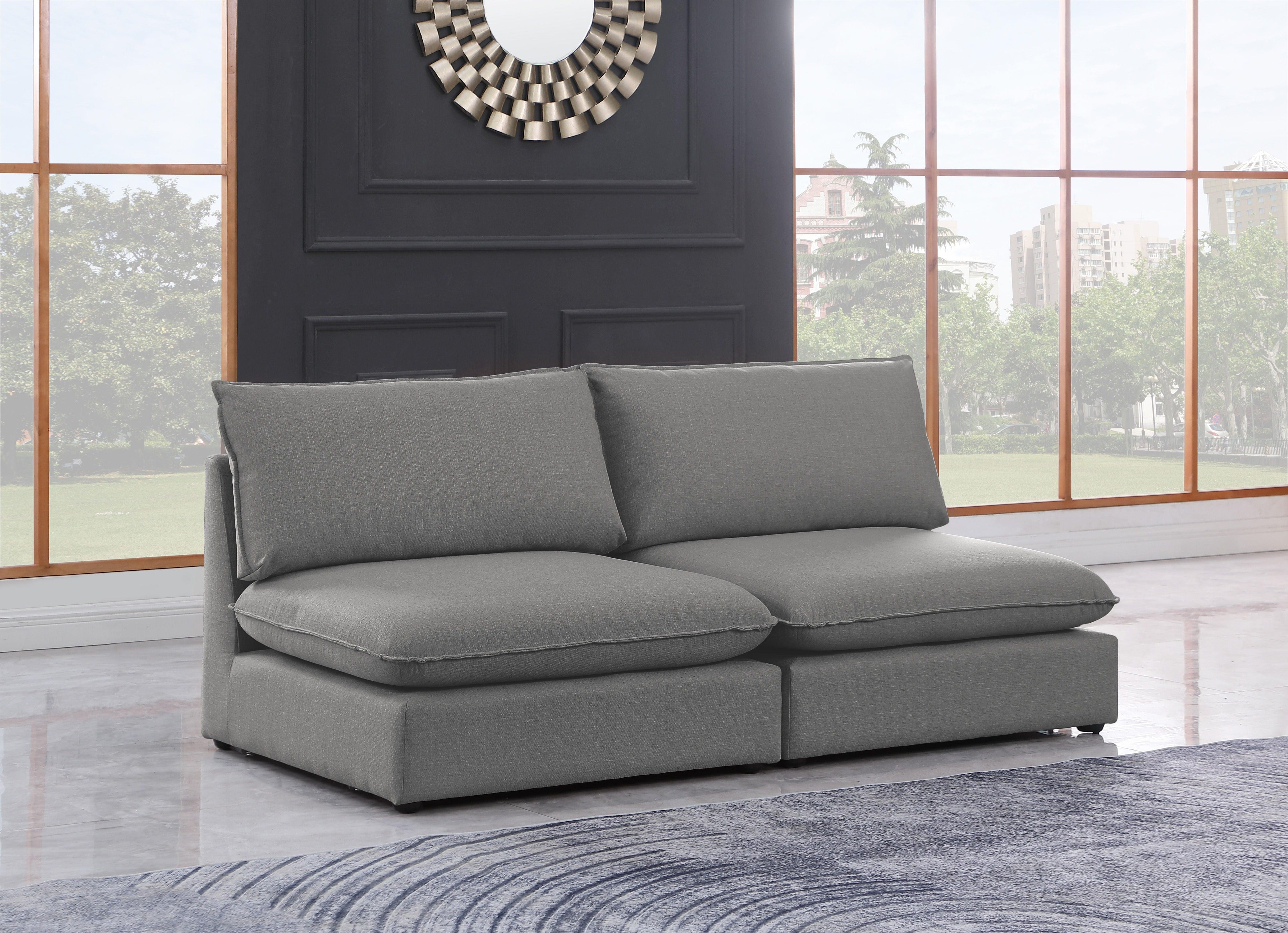 Meridian Furniture - Mackenzie - Modular Sofa Armless - 2 Seats - 5th Avenue Furniture