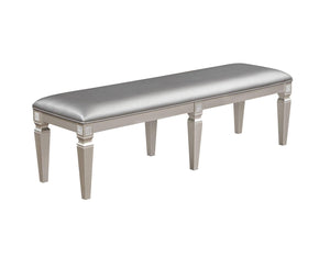 Crown Mark - Klina - Bench - Pearl Silver - 5th Avenue Furniture