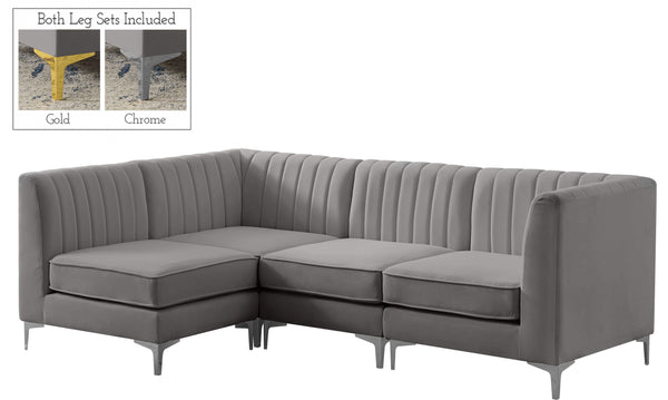 Meridian Furniture - Alina - 4 Pc. Sectional - 5th Avenue Furniture