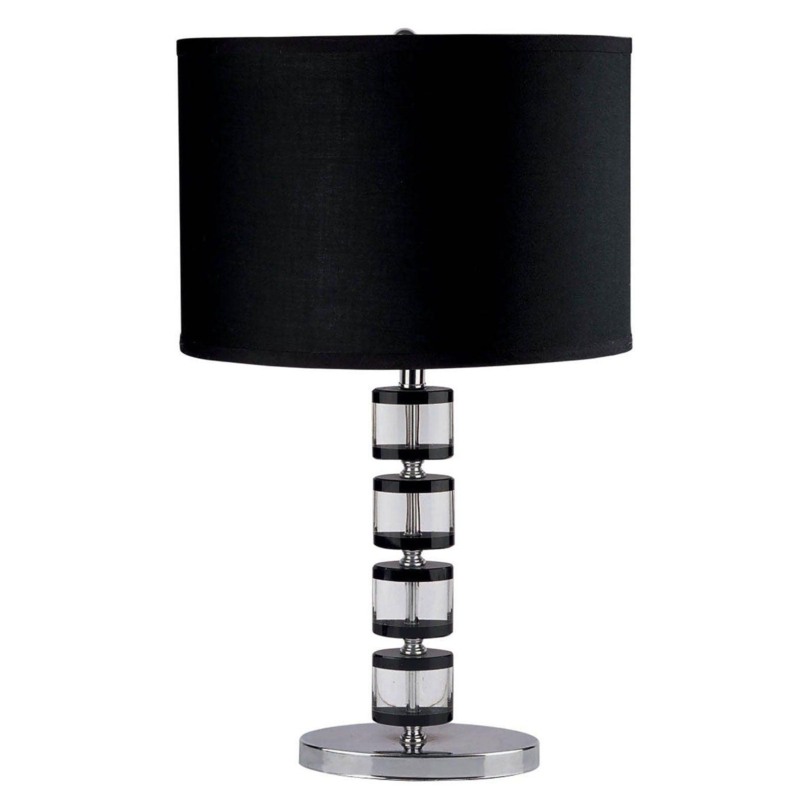 Furniture of America - Zoe - Table Lamp - Black - Glass - 5th Avenue Furniture