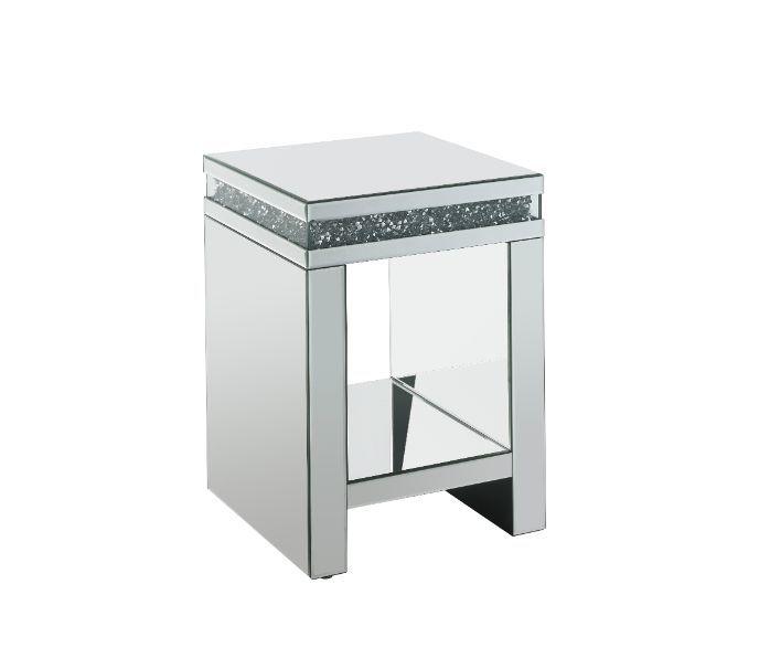 ACME - Noralie - End Table - Pearl Silver - 5th Avenue Furniture