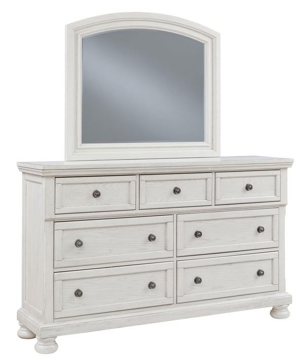 Ashley® - Robbinsdale - Antique White - Dresser, Mirror - 5th Avenue Furniture