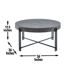 Steve Silver Furniture - Morgan - Round Cocktail Table - Black - 5th Avenue Furniture