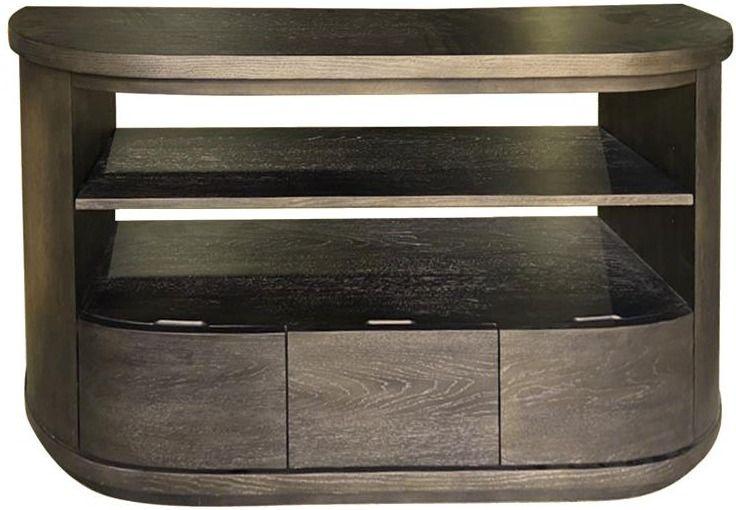 Magnussen Furniture - Bosley - Wood Demilune Sofa Table - Coffee Bean - 5th Avenue Furniture