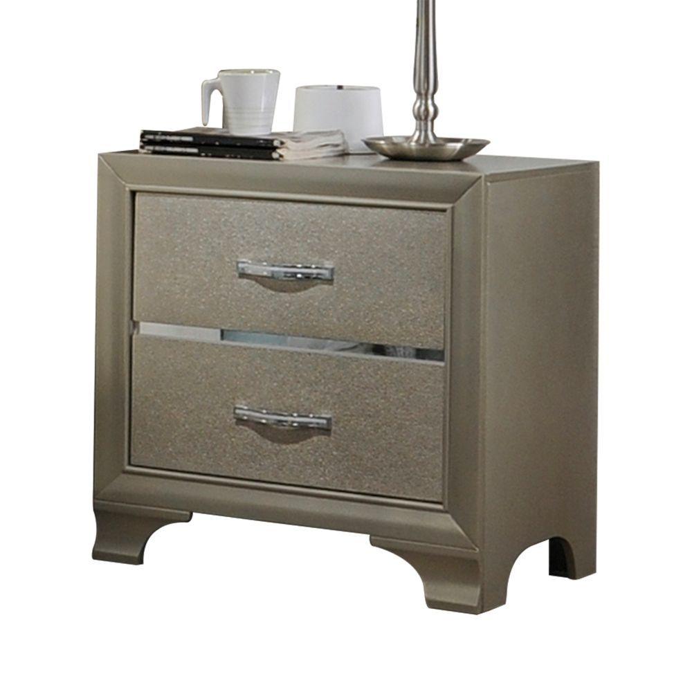 ACME - Carine - Nightstand - Champagne - 5th Avenue Furniture