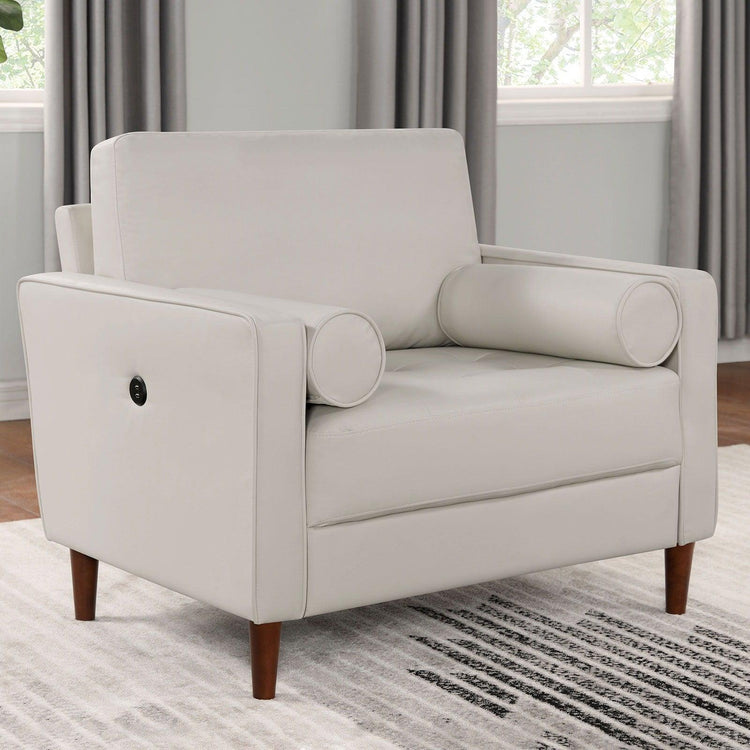 Furniture of America - Horgen - Chair - Off-White - 5th Avenue Furniture